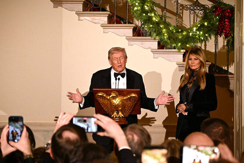 ‘She Hates Him’: Trump Praises Another Man’s Wife During Big Speech — and Fans Say It Was a Clear Shot at Melania Standing Beside Him Stone-Faced
