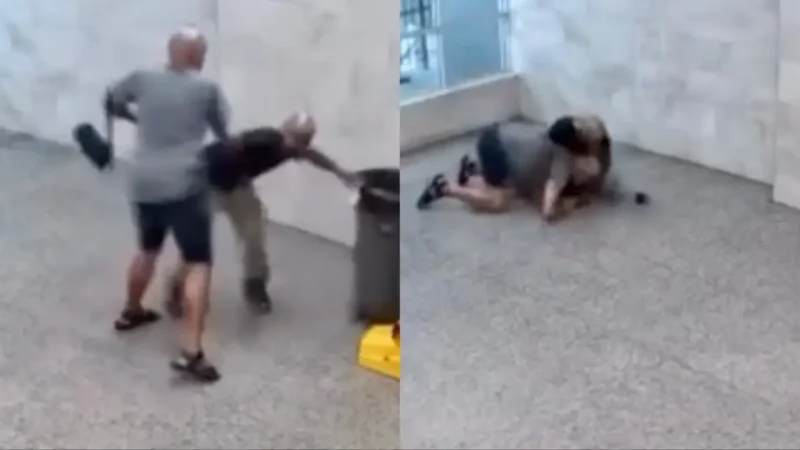 ‘You Hit the Wrong Guy’: Black Man Randomly Attacked Standing in Lobby at Work Turns the Table on the Assailant In Viral Video