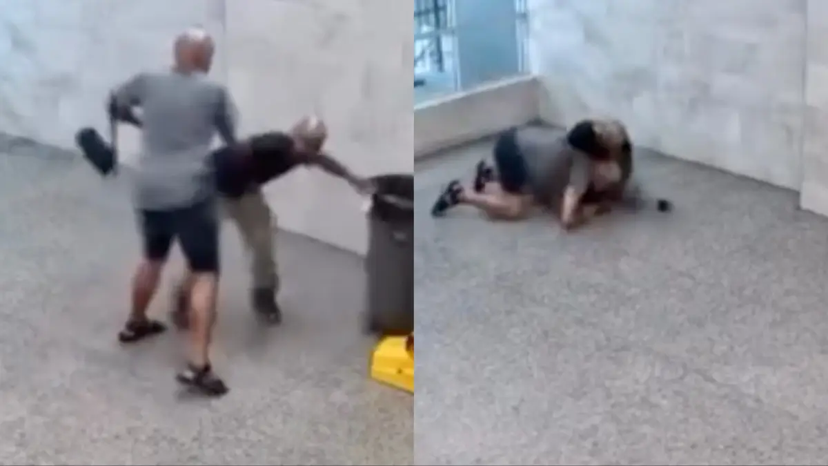 ‘You Hit the Wrong Guy’: Black Man Randomly Attacked Standing in Lobby at Work Turns the Table on the Assailant In Viral Video