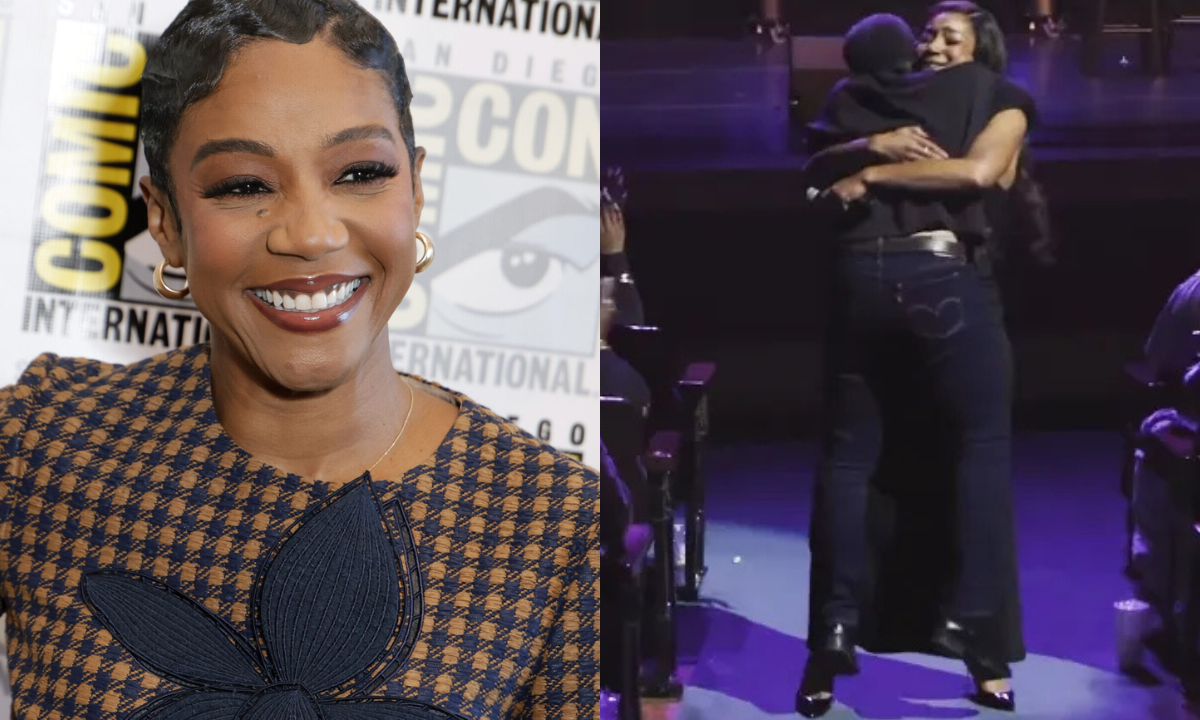 ‘You saved my life’: Tiffany Haddish shares emotional reunion with former social worker onstage