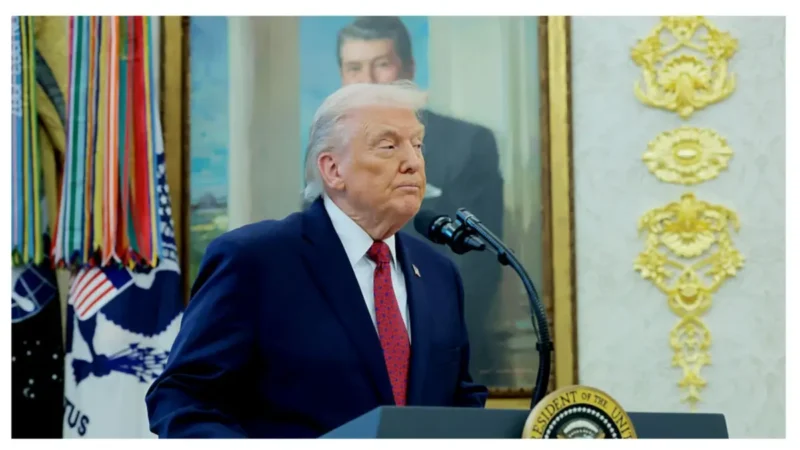 ‘WHAT?!?!?!!’: One Question About a Top Official Gets Trump So Worked Up, He Drifts Mid-Answer, Gets Stuck Looping on One Word, Then Abrupty Ends Presser