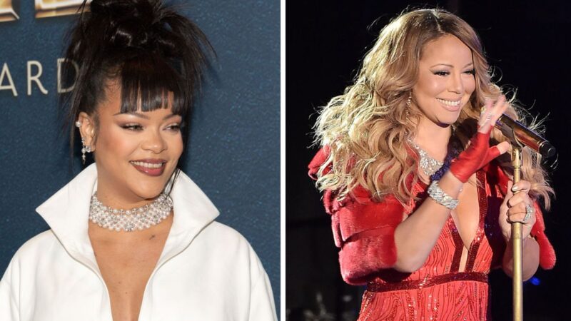 MerRih MerRih Christmas! Rihanna turns up for Mariah Carey’s Las Vegas residency