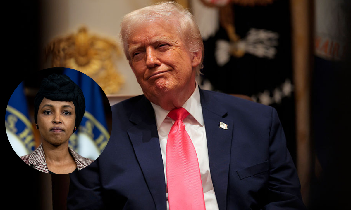 Trump attacks Rep. Ilhan Omar yet again after reporter asks him if she should be ‘denaturalized’