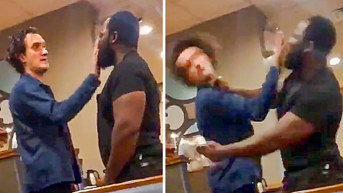 ‘Holy … That Was Fast!’: White Man Touches Black Man on Camera — and the Lesson Arrives Before Anyone Can Step In
