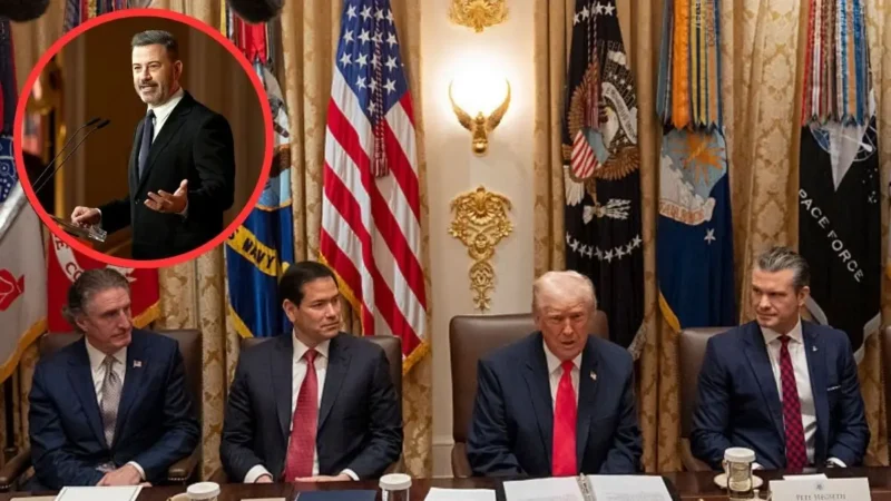 ‘What a Clown Show’: Jimmy Kimmel Hits Trump with a Savage On-Air Blow, Saying His Cabinet Has the Stability of Cheap Furniture