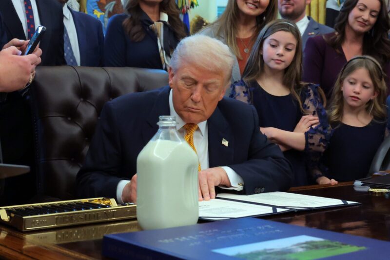 Trump administration reverses Obama-era school lunch regulations on milk