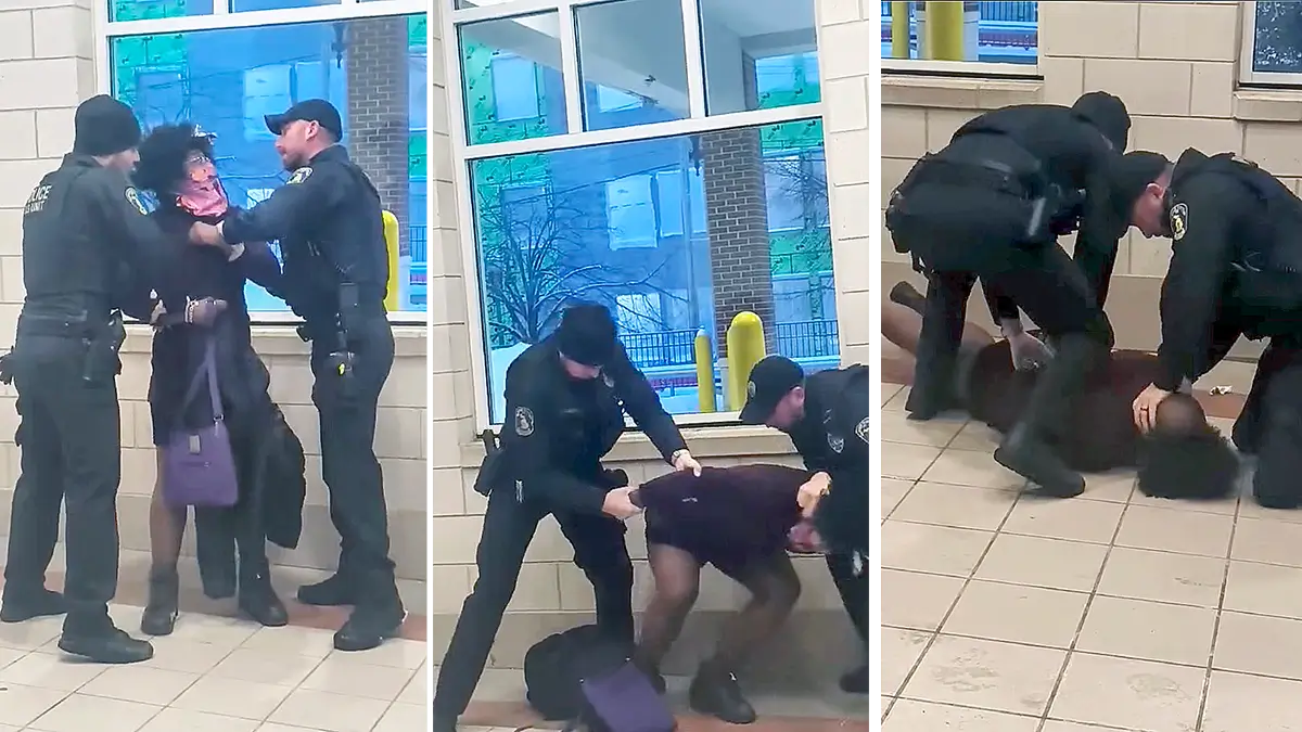 ‘I Have Nowhere to Go!’: Michigan Cops Caught on Video Abusing Homeless Black Person Who Entered Bus Station for Warmth During Freezing Temperatures