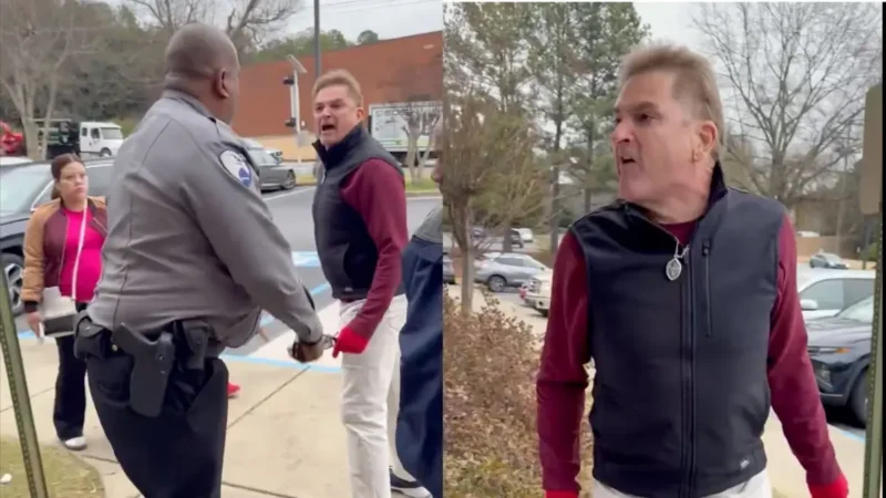 ‘Free Speech!’: White Man Hurls Slurs In Racist Tirade Against Black Security Guard, As Bystanders Shake Their Heads In Disbelief