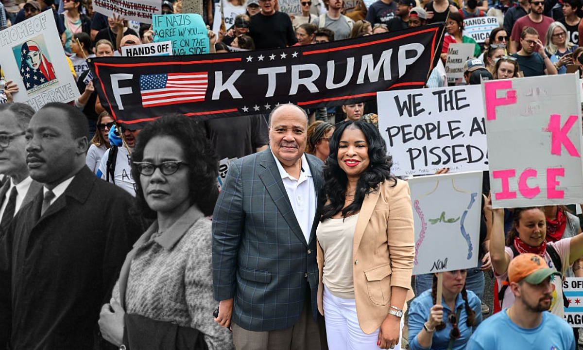 What anti-Trump protesters could learn from Dr. King and Civil Rights era, according to MLK III and wife