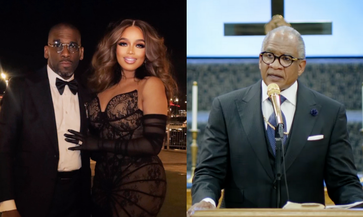 Bishop Patrick Wooden weighs in on Pastor Jamal Bryant’s wife dress controversy, drawing online backlash