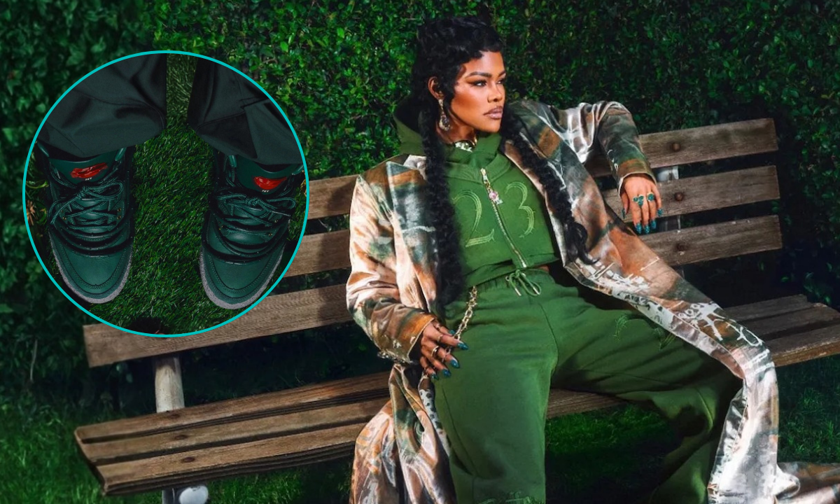 Teyana Taylor’s new Air Jordan 3 “Concrete Rose” turns Harlem grit into wearable art