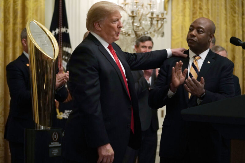 Sen. Tim Scott Copes With Finally Realizing His MAGA Daddy Is ‘Racist’