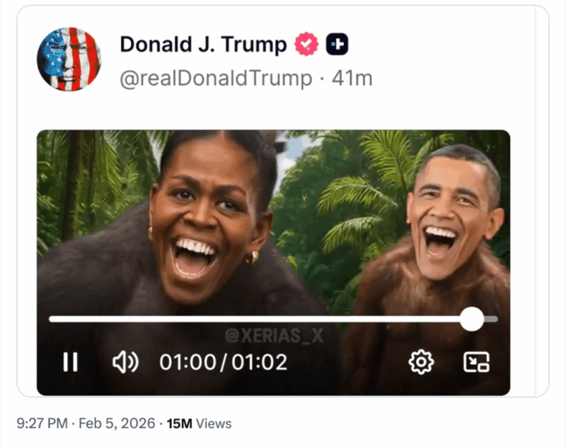 Trump Posted His Obama Ape Video. The Power Move Is Laughing At Him