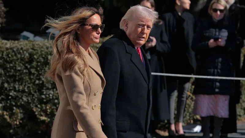 ‘I Think I See the Lace’: Trump’s Disheveled Hair Sparks Chatter During Big Night, But Melania’s Close-Up Sends the Internet Into a Frenzy