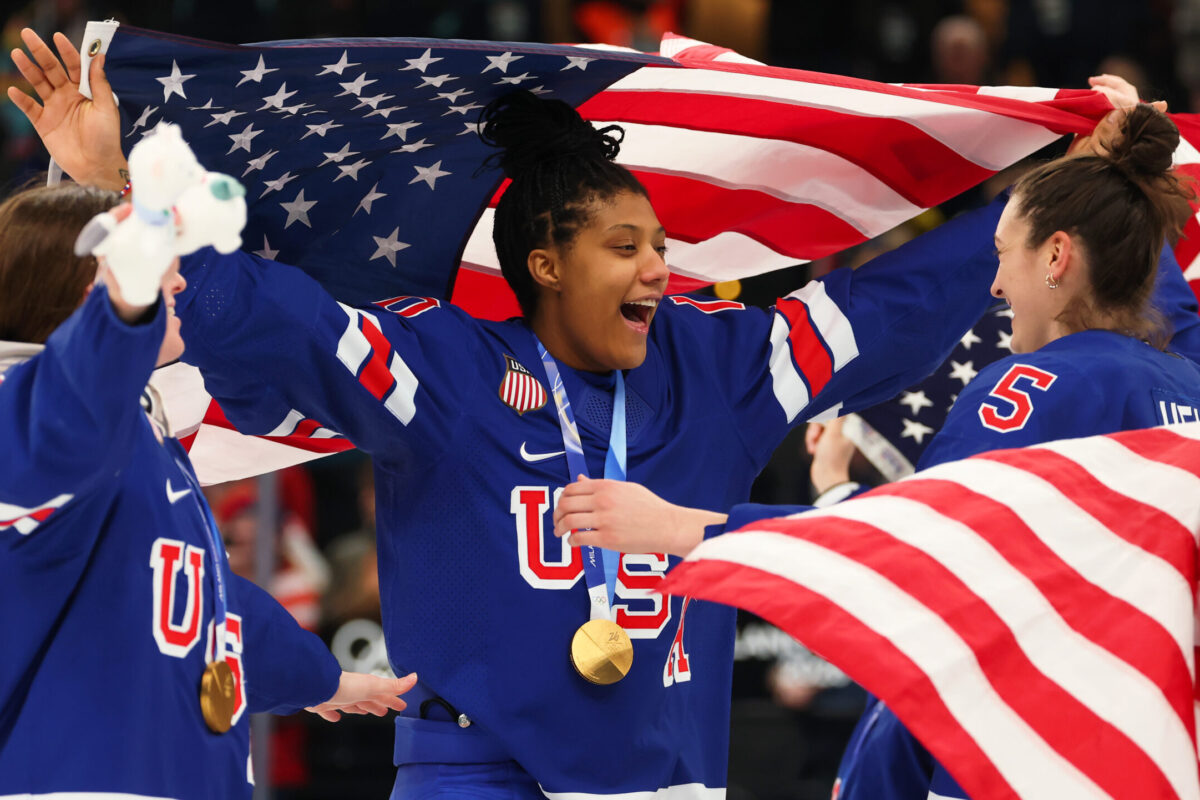 Laila Edwards’ family and friends witnessed her historic win thanks to the Kelce brothers