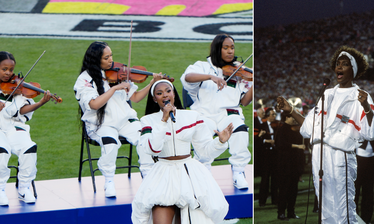 Coco Jones’ Super Bowl tribute to Whitney Houston was dressed in Black fashion history