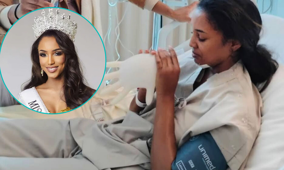 Miss Jamaica Gabrielle Henry shares hospital photos months after onstage fall at Miss Universe