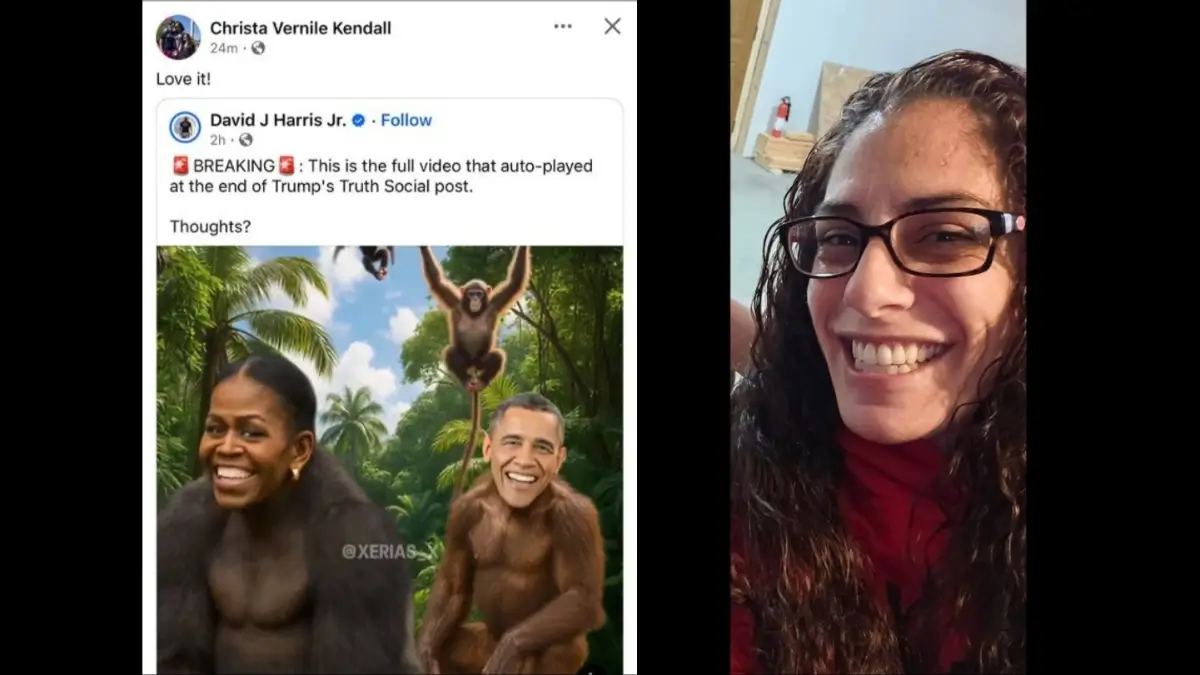 ‘She Needs to Lose Her Job!’: Rochester Nurse Put on Leave After Embracing Trump’s Racist Post Portraying the Obamas as Apes, But She Won’t Back Down