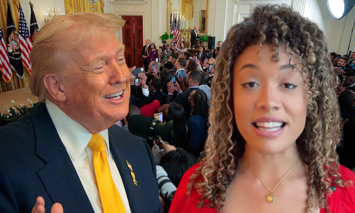 Attendee at Trump Black History Month event says he is ‘least racist president in history’