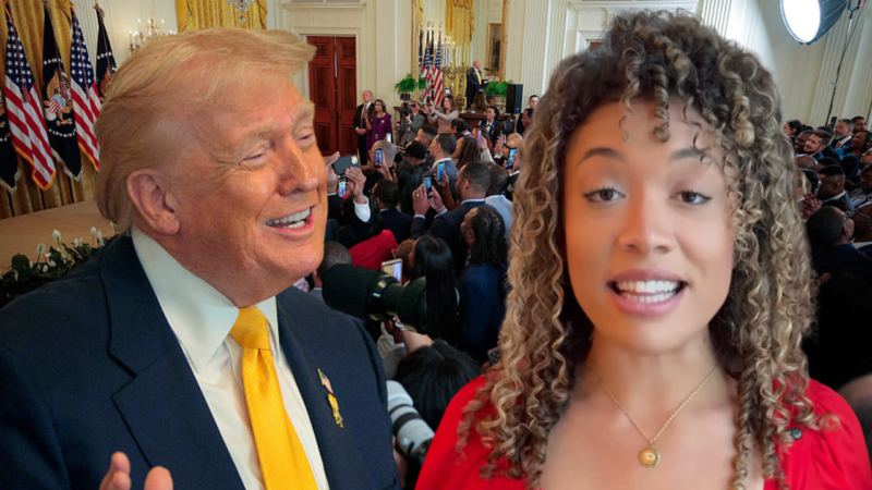 Attendee at Trump Black History Month event says he is ‘least racist president in history’