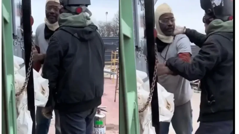‘Let Me Go, Man!’: Black Construction Worker Repeatedly Warned White Workplace Bully to Leave Him Alone, But Instead He Force His Hand, Video Shows