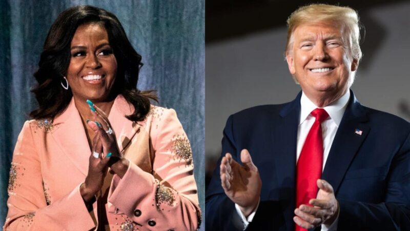 President Donald Trump reshares post calling Michelle Obama racist just weeks after sharing racist video