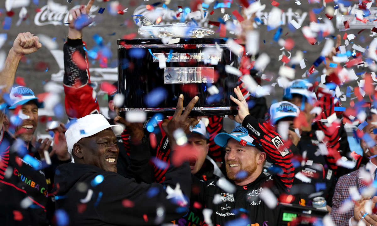 ‘I don’t see what other people see’: Tyler Reddick addresses backlash of Michael Jordan after Daytona 500 celebration with 6-year-old son