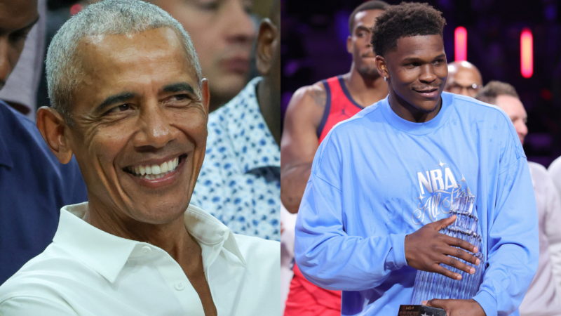 Anthony Edwards and Barack Obama renew their friendly rivalry ahead of Obama Presidential Center opening