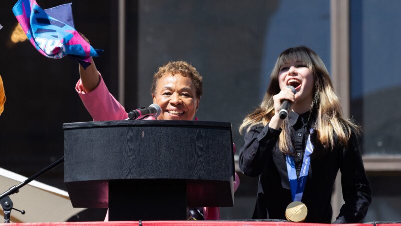 City of Oakland, Mayor Barbara Lee, Kehlani, and more celebrate Olympic gold medalist Alysa Liu at hometown rally