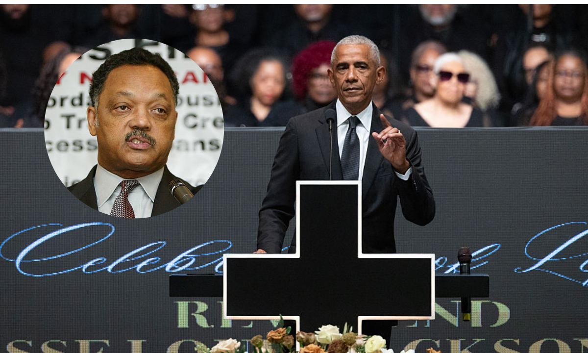 Obama delivers rousing eulogy for Rev. Jesse Jackson, rebukes political climate under Trump
