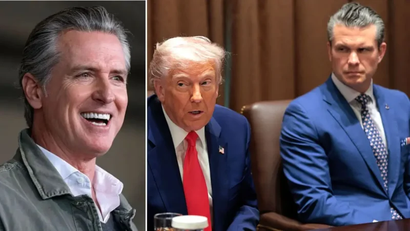 ‘Ahhahaha … MAGA Will Believe Anything’: Gavin Newsom Unleashes Brutal Pic of Trump and Hegseth Talking War — But It’s What’s Sitting on the Table That Has People Connecting the Dots