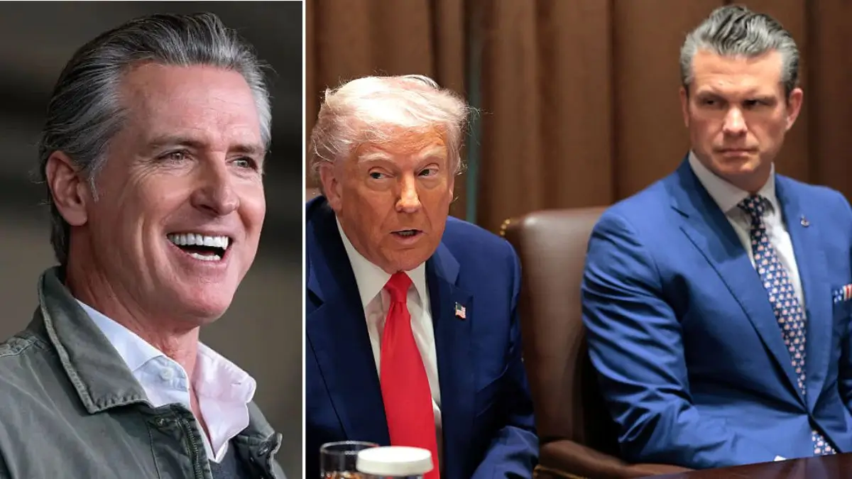 ‘Ahhahaha … MAGA Will Believe Anything’: Gavin Newsom Unleashes Brutal Pic of Trump and Hegseth Talking War — But It’s What’s Sitting on the Table That Has People Connecting the Dots