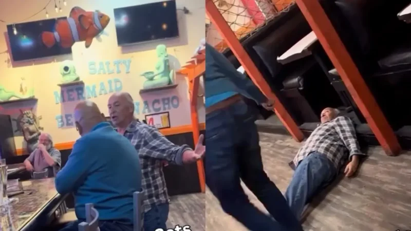 ‘l’ll Give You to the Count of Three’: Black Man Warns Stubborn Bar Patron to Back Down. He Doesn’t Take Heed, Then Ends Up Learning the Hard Way, Video Shows