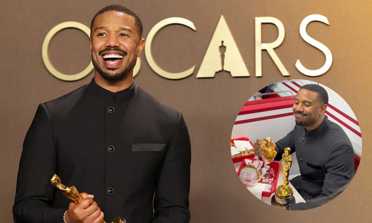 One of us: Michael B. Jordan celebrates Oscar win with late-night burger run