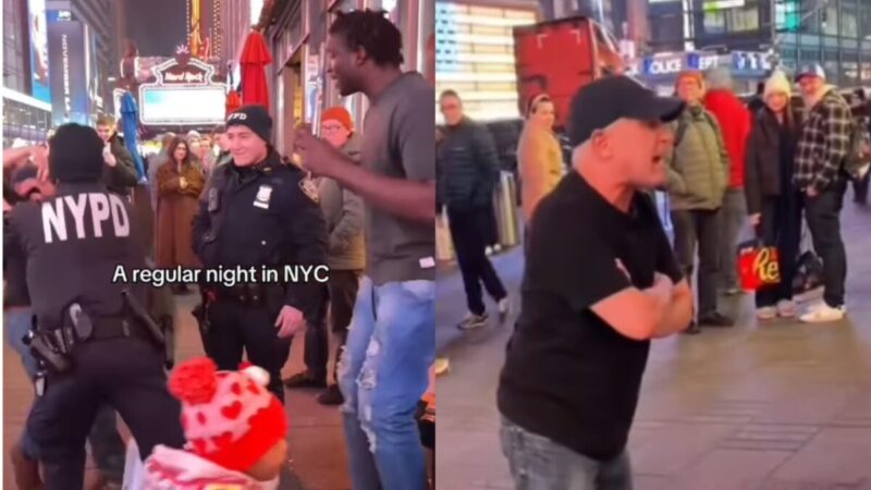 ‘Cause I’m White?’: Viral Video Shows Man Harassing Young Black   Street Performer — But Then He Gets Instant Karma