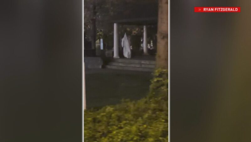 ‘That’s Straight Up Klan:’ Disturbing Viral Video of Hooded Figure Walking Around Rhode Island Town Sparks Concerns