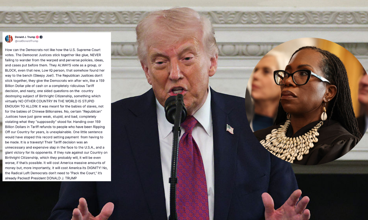 ‘Somehow found her way to the bench’: Trump insults Justice Ketanji Brown Jackson as ‘low IQ’