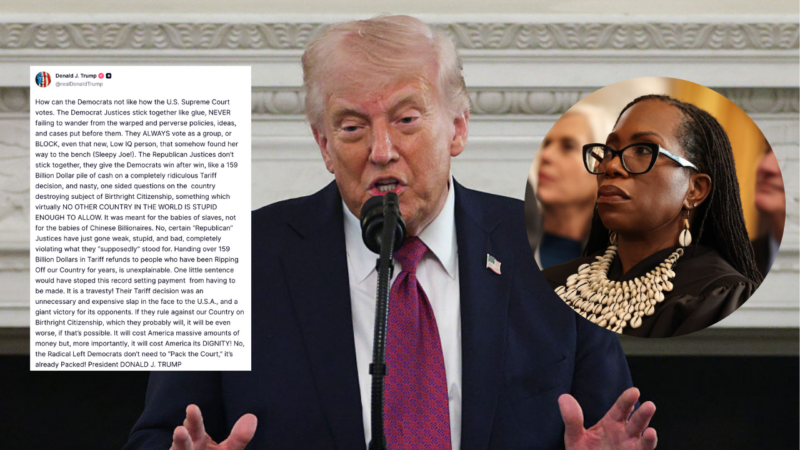 ‘Somehow found her way to the bench’: Trump insults Justice Ketanji Brown Jackson as ‘low IQ’