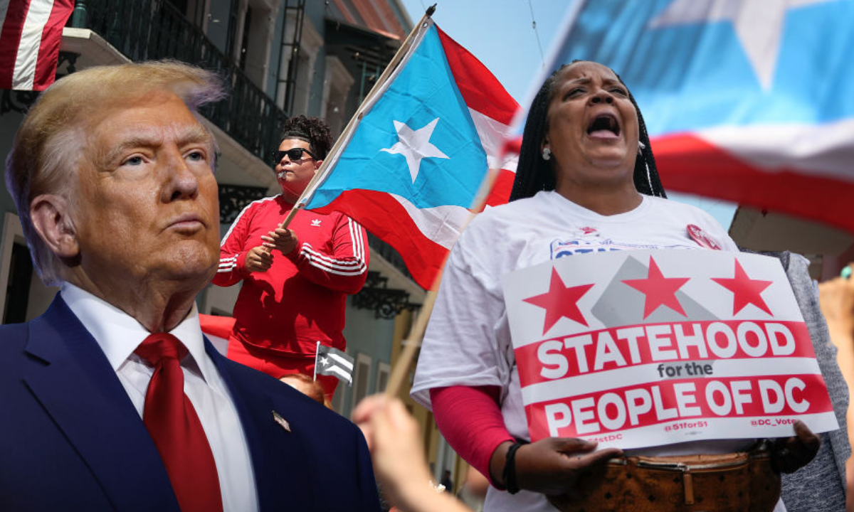 Trump says if DC and Puerto Rico become states ‘country destroying sleazebags will dominate politics’
