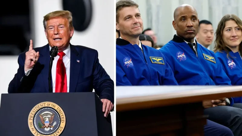 ‘Hahahaha!’: Trump Goes on Bizarre Rant That Has Nothing to Do with Space, Then Desperately Waits for Praise That Never Comes as Astronauts Play Hot Potato in Painful Silence