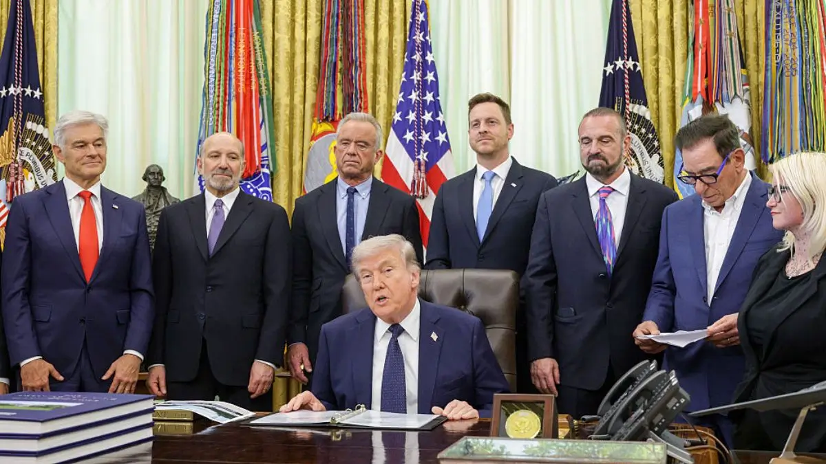 This Is Not a Joke Anymore’: Trump Refuses to Stand During Major Announcement And Cameras Zoom In On What He’s Hiding