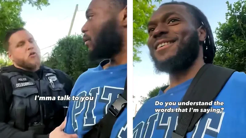 ‘Come Here’: D.C. Officer Detains Black Man Walking Down Street for Adjusting His Bag on His Back, But He Stands Up for His Rights and Laughs in the Cop’s Face