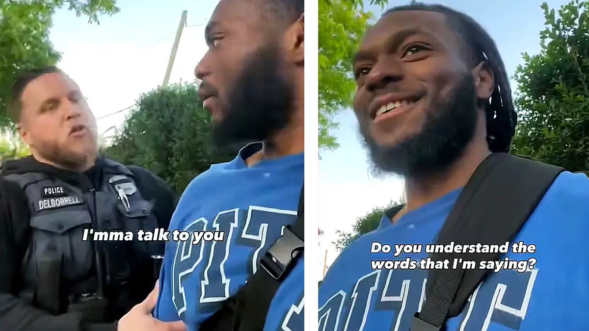 ‘Come Here’: D.C. Officer Detains Black Man Walking Down Street for Adjusting His Bag on His Back, But He Stands Up for His Rights and Laughs in the Cop’s Face
