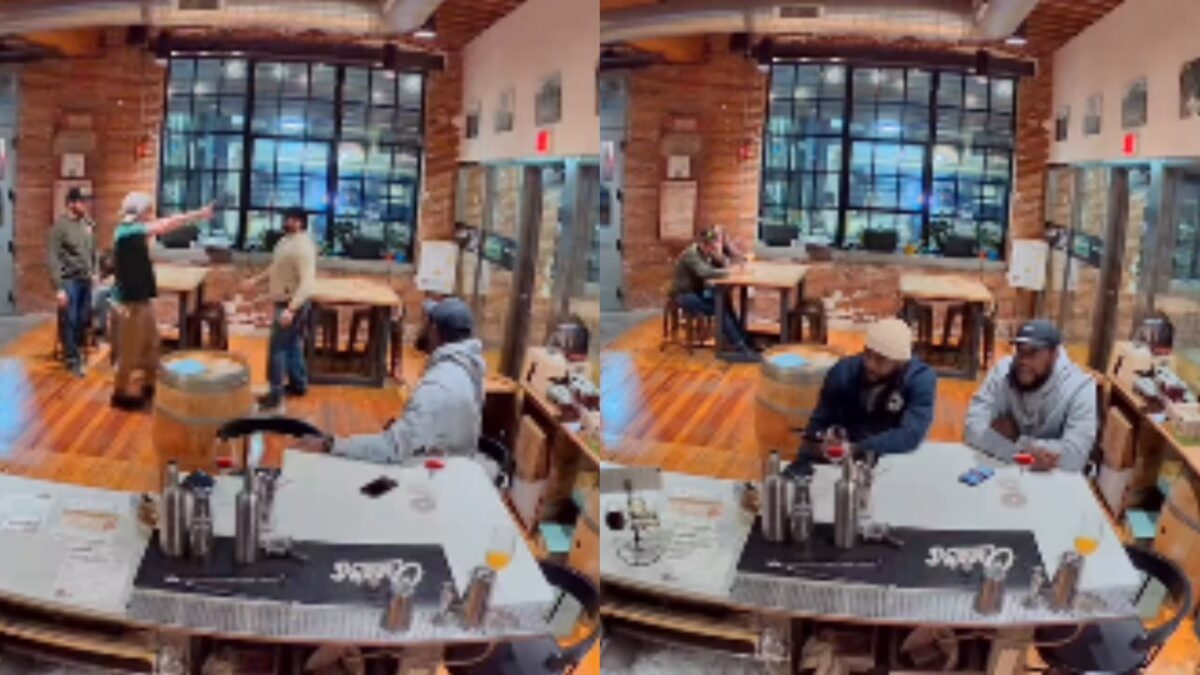 ‘Minding Their Business’: White Patron Falsely Accuses 2 Black Men of Flashing Gang Signs and Guns, Then Watches in Disbelief as Security Kicks Him Out and Bans Him Instead