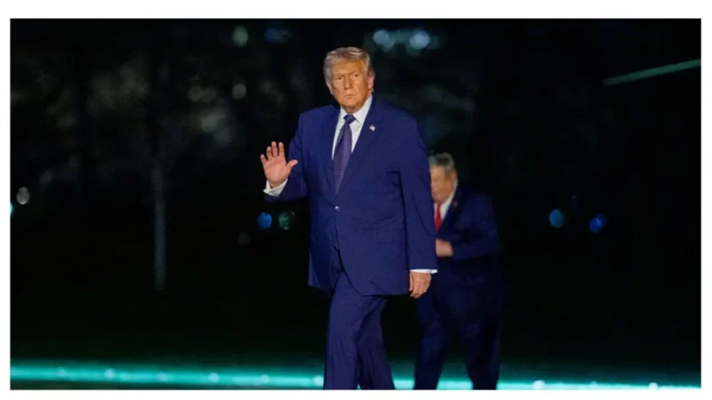 ‘Wow’: Trump Can’t Hide It Anymore As Explosive Health Concerns Mount — Fans Zoom in On Him Swinging His Feet to Walk and the Disturbing Leg Bulge