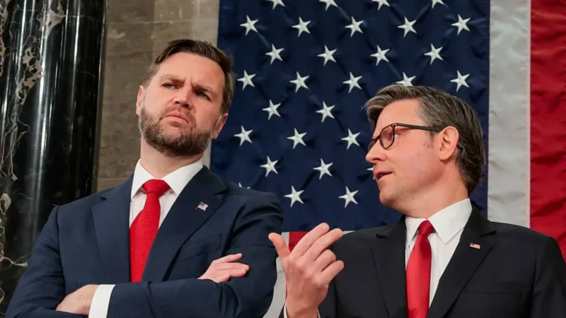 ‘I Noticed it Too’: JD Vance Refuses to Stand for King Charles in Defiant Show of Loyalty to Trump, But It’s Mike Johnson’s Face That Causes a Scene