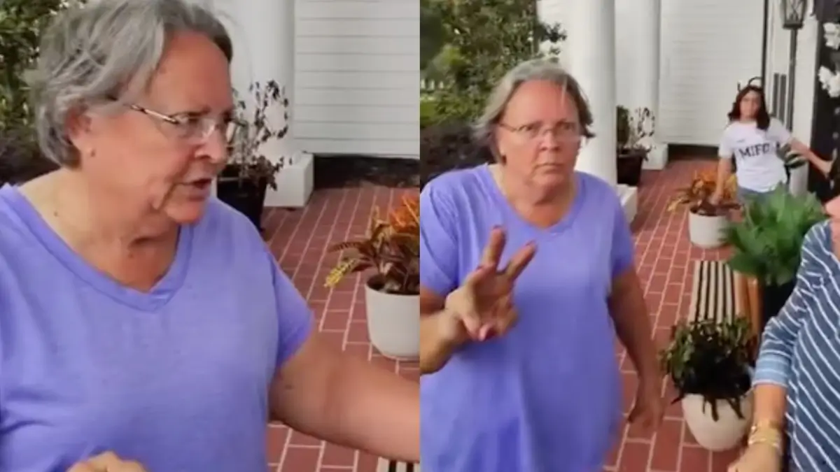 ‘Leave! Leave!’: ‘Karen’ Marches Onto Neighbor’s Property, Orders Teen Doing Door-to-Door Sales Away, Viral Video Shows