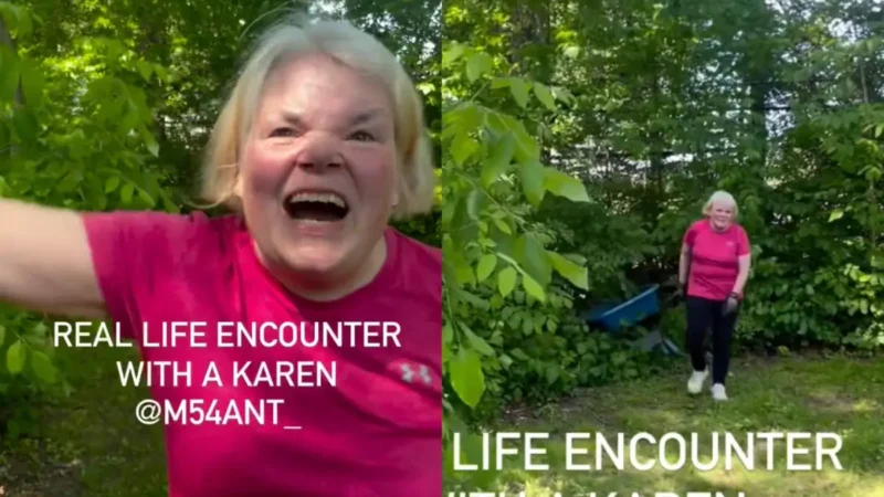‘You’re Weird’: White Woman Comes Crawling Out of Bushes with Wheelbarrow, Marches Straight Up to Black Neighbor Recording Her, Then Starts ‘Glitching’ Mid-Rant When He Calmly Calls Her Out