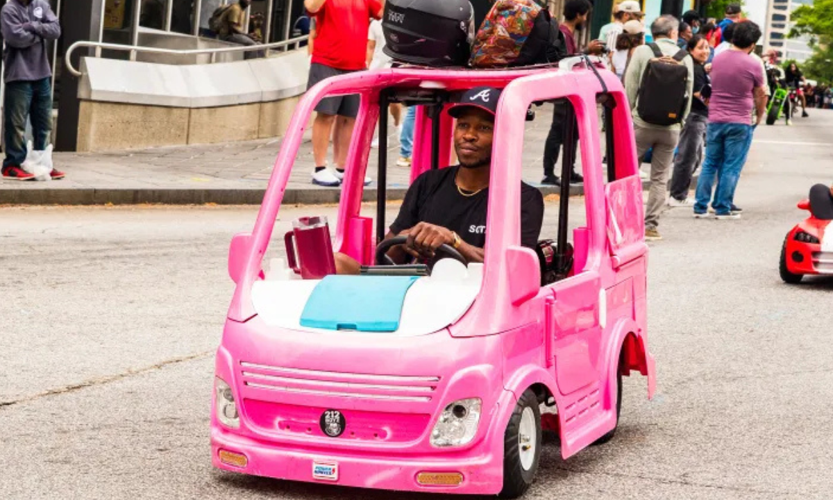 Georgia man turns pink Barbie camper into a gas-saving ride as prices at the pump climb