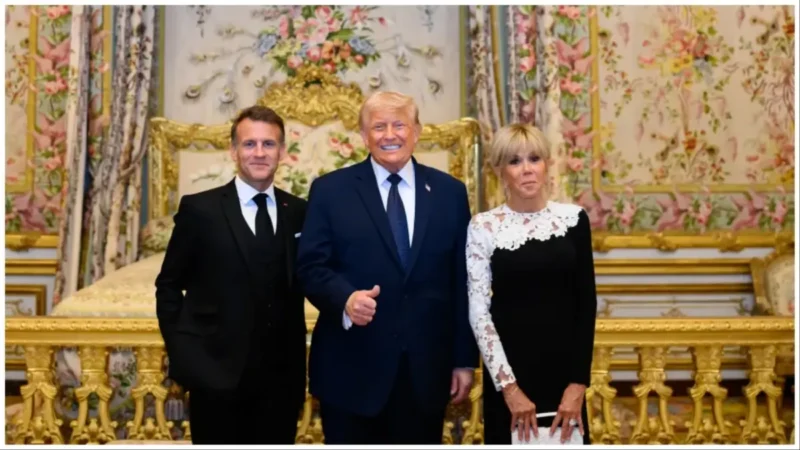 ‘Slap Him’: Trump’s Cringeworthy Lean-In Toward World Leader’s Wife Backfires — As She Swerves Out of Reach in the Nick of Time